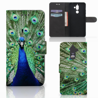 Nokia 7 Plus Telefoonhoesje met Pasjes Pauw