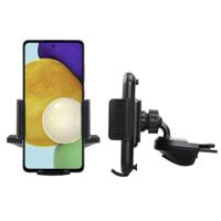 Shop4 - Samsung Galaxy A52 Autohouder Verstelbare CD Houder met Klem Zwart - thumbnail