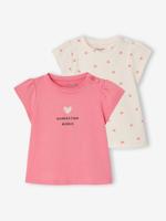 T-shirt babymeisje fantasie rozen - thumbnail