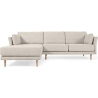 Kave Home - Gilma beige 3-zitsbank met links/rechts chaise longue met - thumbnail