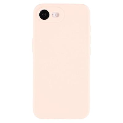 Lunso iPhone 16e hoesje - Flexibel siliconen Backcover - Lichtroze