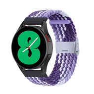 Braided nylon bandje - Lichtpaars / paars - Samsung Galaxy Watch 3 - 45mm Braided nylon bandje - Lichtpaars / paars - Samsung Galaxy Watch 3 - 45mm