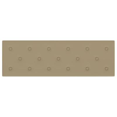 Wandpanelen 12 st 3,24 m² 90x30 cm kunstleer cappuccinokleurig Wandpanelen 12 st 3,24 m² 90x30 cm kunstleer cappuccinokleurig