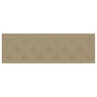 VidaXL Wandpanelen 12 st 3,24 m² 90x30 cm kunstleer cappuccinokleurig - thumbnail