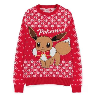 Pokemon - Eevee Christmas Jumper (Red)