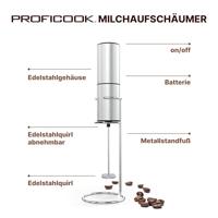 Profi Cook PC-MS 1273 Milchaufschäumer inox 501273 Melkopschuimer RVS - thumbnail