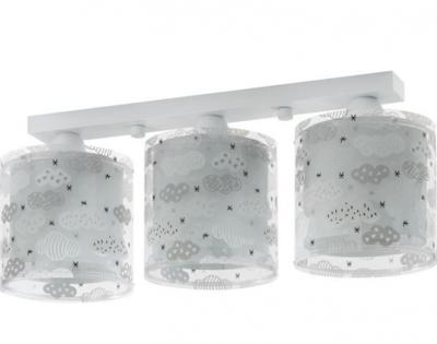 Dalber Kinderkamer plafondlampClouds 3-lichst soft grijs - 41413E