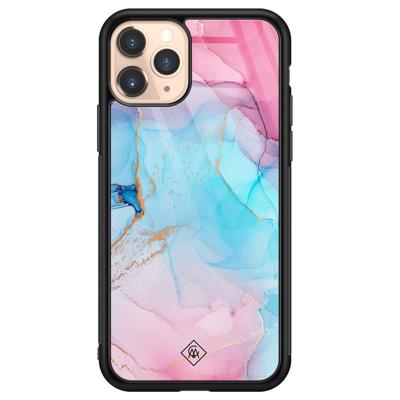 iPhone 11 Pro glazen hardcase - Marble colorbomb