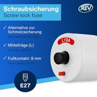 REV 0505130555 Neozed zekering Met mechanische beveiligingsweergave 1-polig 10 A 250 V, 380 V - thumbnail
