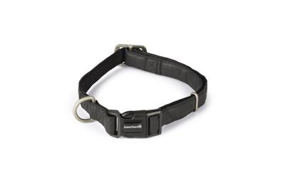 Macleather Halsband Zwart 45-70x2,5cm