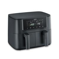 Severin FR 2463 Airfryer 8 l 2600 W Timerfunctie, Met display Zwart - thumbnail
