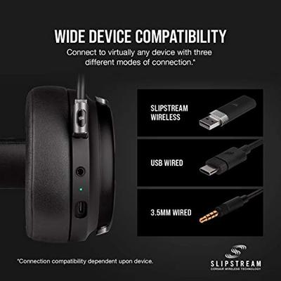 CORSAIR Gamer Headset VIRTUOSO RGB Wireless Zwart (CA-9011185-EU)