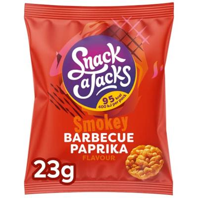 Snack A Jacks barbecue paprika (8x 23gr)
