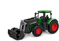 Kids Globe tractor met frontlader - groen - thumbnail
