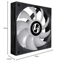 Lian Li ST120 Computer behuizing Ventilator 12 cm Zwart 3 stuk(s) - thumbnail