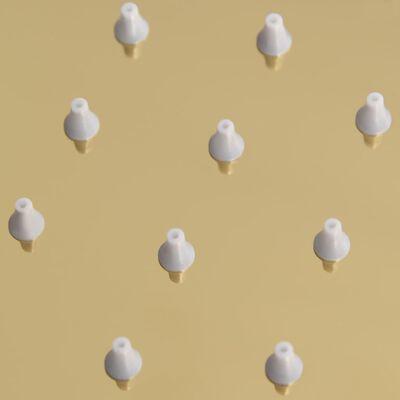 VidaXL Regendouchekop rond 20 cm roestvrij staal goudkleurig