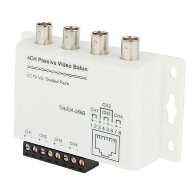 4 CH passief UTP Video Balun / CCTV Via Twisted paren