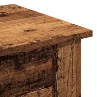 Salontafel 40x40x42 cm bewerkt hout oud houtkleurig - thumbnail