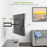 Techly ICA-PLB 136M tv-bevestiging 139,7 cm (55") Zwart - thumbnail