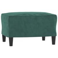 3-delige Loungeset met kussens fluweel donkergroen - thumbnail