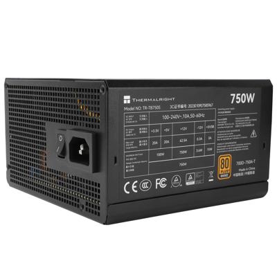 PC-voeding - THERMALRIGHT - TB750S - 750W - 80+ Brons - Niet-modulair - ATX 3.0 - PCI-E Gen5 - Zwart