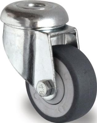 Promat/Tecwerk Zwenkwiel | Wiel-Ø 50 mm | draagvermogen 50 kg | met achtergat kogellager | rubber grijs - 3000276054 Promat/Tecwerk Zwenkwiel | Wiel-Ø 50 mm | draagvermogen 50 kg | met achtergat kogellager | rubber grijs - 3000276054