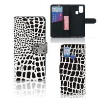 Samsung Galaxy M31 | Telefoonhoesje | Met pasjeshouder | Slangenprint - thumbnail