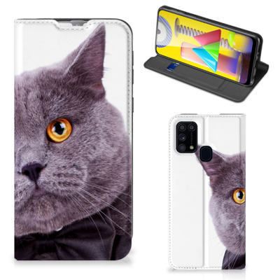 Samsung Galaxy M31 | Hoesje maken | Kat Samsung Galaxy M31 | Hoesje maken | Kat