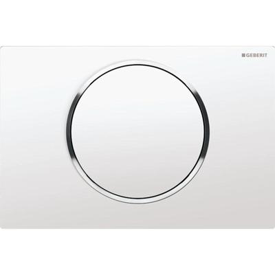 Geberit Sigma 10 bedieningspaneel glans wit/chroom voor Sigma reservoirs 8cm (UP720) en 12cm (UP320)