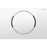 Geberit Sigma 10 bedieningspaneel glans wit/chroom voor Sigma reservoirs 8cm (UP720) en 12cm (UP320) - thumbnail