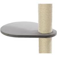 TRIXIE Adriano 44466 Speelhuis voor katten, 118 cm, grijs, krabpaal met meerdere verdiepingen, met grotten voor katten en verschillende slaapmogelijkheden, moderne kattentoren - thumbnail