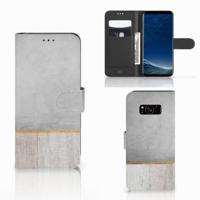 Samsung Galaxy S8 | Book Style Case | Wood Concrete - thumbnail