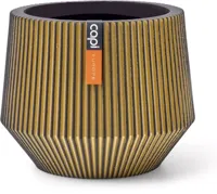 Vaas cilinder geo groove d19h16 zwart - thumbnail