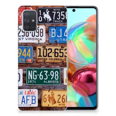 Samsung Galaxy A71 | Siliconen hoesje | met foto Kentekenplaten