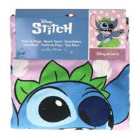 Puch Handdoek poncho stitch lila 55x110cm - thumbnail