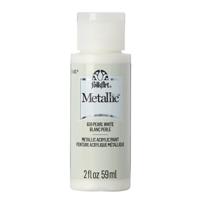FolkArt • metallic acrylic paint pearl white 59ml - thumbnail