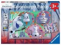 Ravensburger puzzel Frozen 2 Olaf 2x12 stukjes - thumbnail