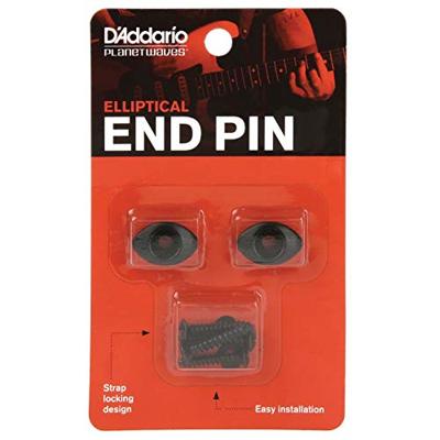 D'Addario EEP102 Elliptical End Pins strap buttons zwart D'Addario EEP102 Elliptical End Pins strap buttons zwart