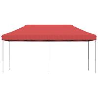 VidaXL Partytent inklapbaar pop-up 580x292x315 cm bordeauxrood - thumbnail