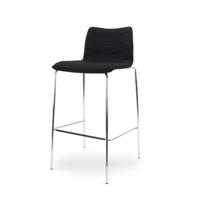 Workliving Verona Barkruk - Zwart Mirage - Chroom onderstel - thumbnail