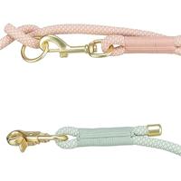 Verstelbare hondenriem Trixie Soft Rope Groen Munt S S/XL - thumbnail