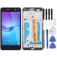 LCD-scherm en digitizer volledige montage met frame voor Huawei Y5 (2017) (zwart) - thumbnail
