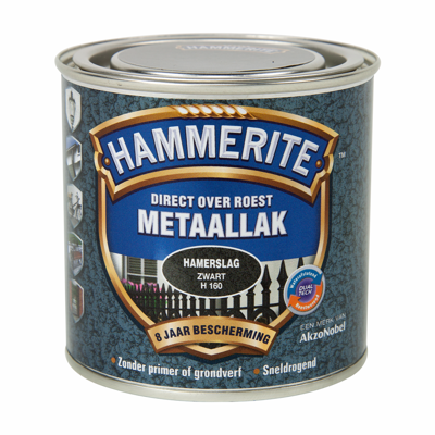 Hammerite Metaallak Hamerslag | Zwart | H160 | 250ml - 5093272 Hammerite Metaallak Hamerslag | Zwart | H160 | 250ml - 5093272