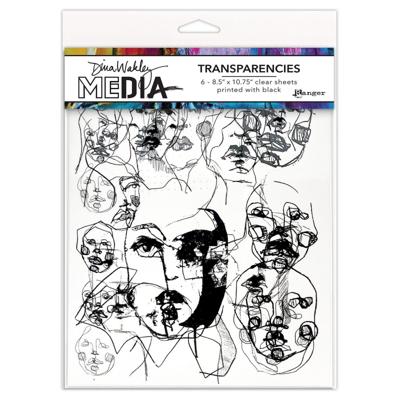 Ranger Ink Ranger • dina wakley media transparencies abstract portraits set1