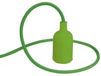Design lamphouder met textielkabel groen Velleman - Velleman - thumbnail