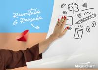 Magic chart legamaster whiteboard 600x800mm wt 25v - thumbnail