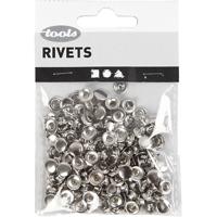 Creativ Company Rivets, d 7 mm, zilver, 50 stuk/ 1 doos - thumbnail