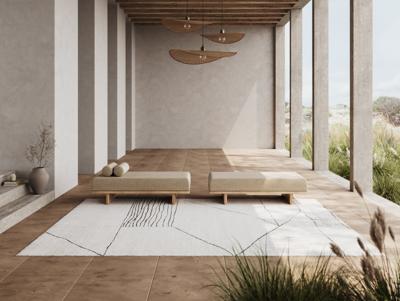 MOMO Rugs - Vloerkleed Landscape Fields Naturel 1031 - 60x90 cm