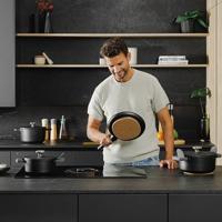BergHOFF LEO RECYCLED Pannenkoekenpan Antikleef, Phantom Poffertjespan Zwart - thumbnail