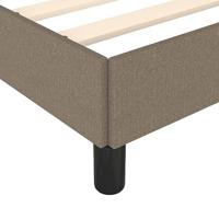 Bedframe zonder matras 120x190 cm stof taupe - thumbnail